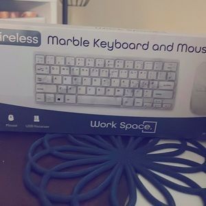 Mercury Wireless MARBLE Keyboard and Mouse Set (WorkSpace) Windows/MacOS/Tablet
